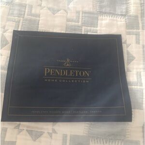 NWT PENDLETON MATTELASSE THROW IN SLATE- 60” x 70” in plastic zippered case.